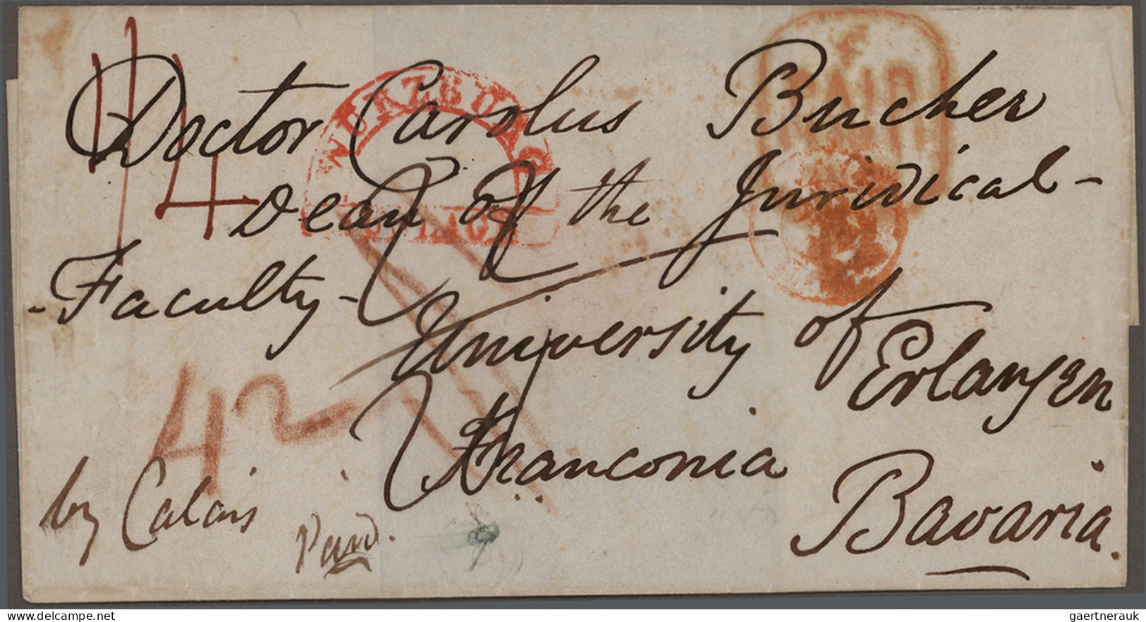 Bayern - Vorphilatelie: 1812/1851, AUSLAGENBRIEFE, Nette Sammlung Von 35 Auslage - Colecciones