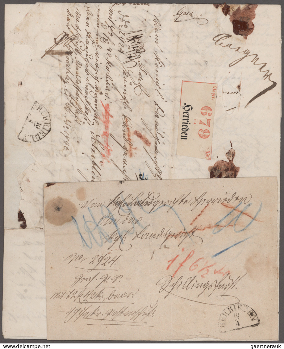 Bayern - Marken Und Briefe: 1815/1874, Partie Von 18 Belegen, Dabei Elf Postsche - Otros & Sin Clasificación