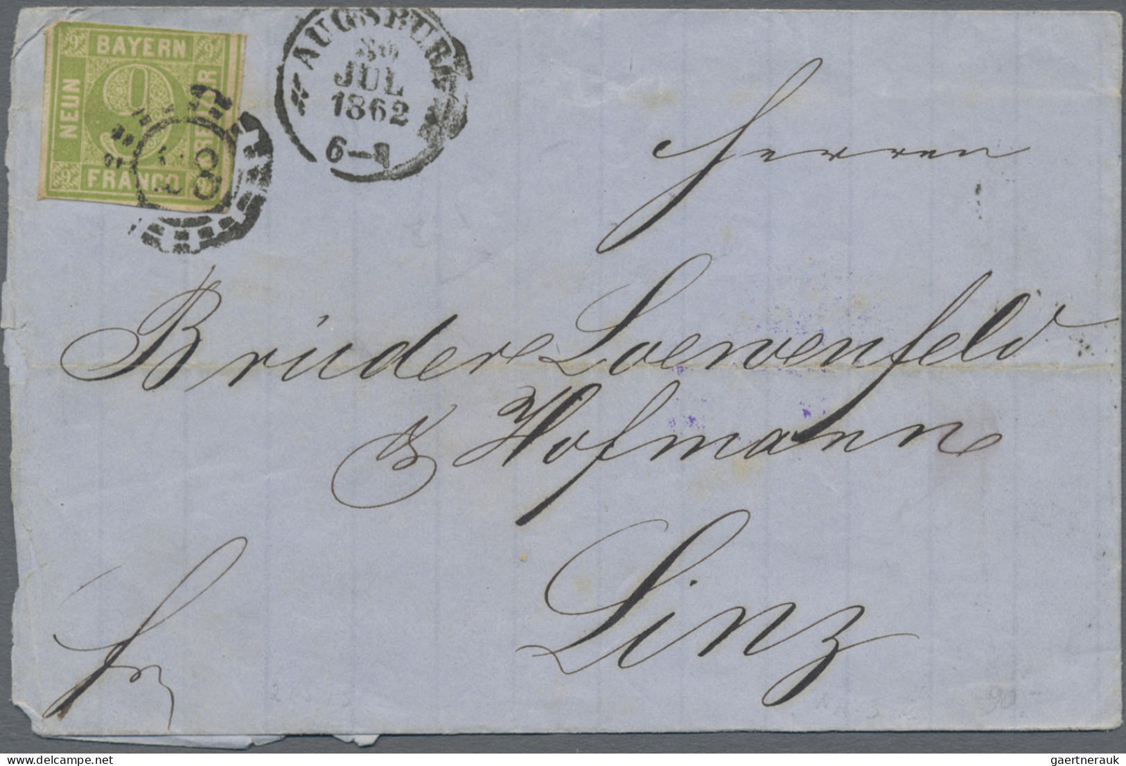Bayern - Marken Und Briefe: 1848/1873, Partie Von 28 Briefen Der Kreuzerzeit, Me - Otros & Sin Clasificación