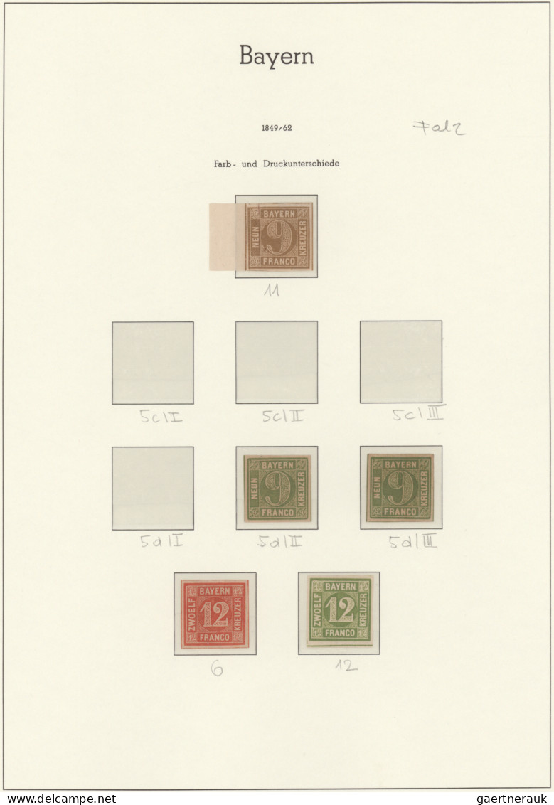 Bayern - Marken Und Briefe: 1849/1920, Außergewöhnliche, Fast Nur Postfrische/un - Other & Unclassified