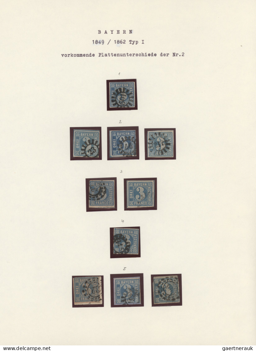 Bayern - Marken Und Briefe: 1849/1920, Gestempelte Und Ungebrauchte Sammlung, Se - Autres & Non Classés