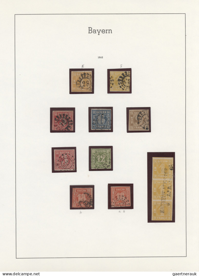 Bayern - Marken Und Briefe: 1849/1920, Gestempelte Und Ungebrauchte Sammlung, Se - Other & Unclassified