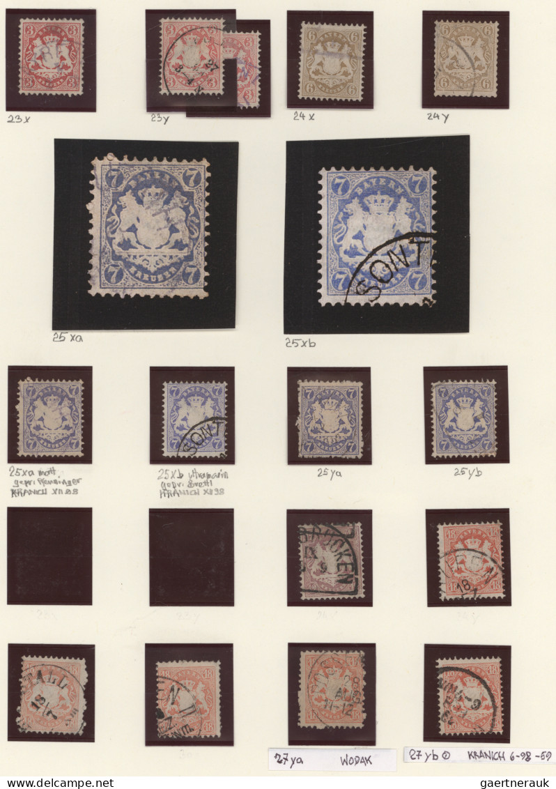 Bayern - Marken und Briefe: 1849-1920, umfangreiche Sammlung im Album, sehr schö