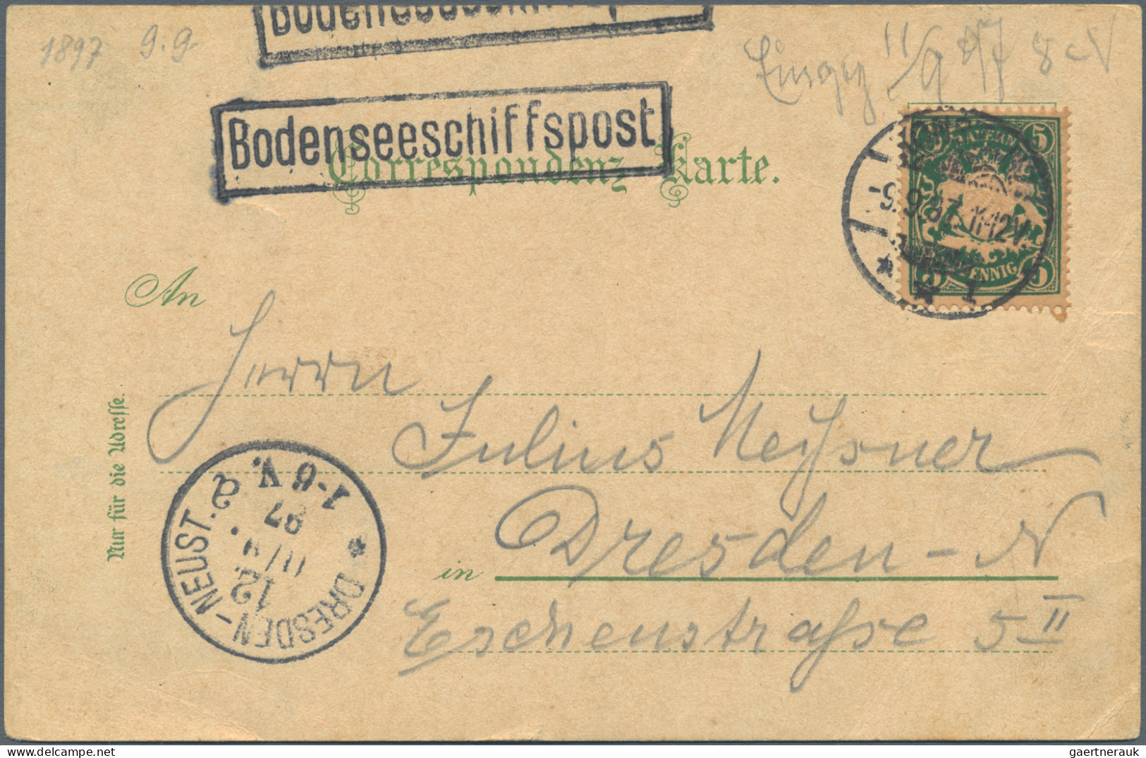 Bayern - Marken Und Briefe: 1850/1919, Partie Von Ca. 53 Briefen Und Karten, Etw - Autres & Non Classés