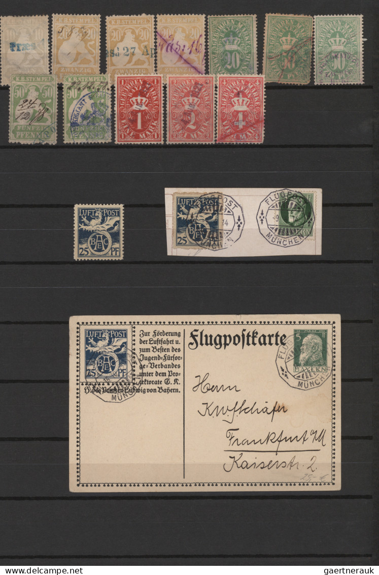 Bayern - Marken und Briefe: 1850/1920, umfangreicher, meist gestempelter Sammlun