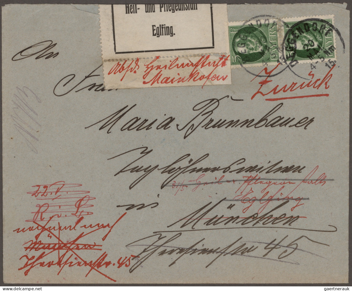 Bayern - Marken Und Briefe: 1867/1920, Fast Nur Pfennig-Zeit, Vielseitige Partie - Other & Unclassified