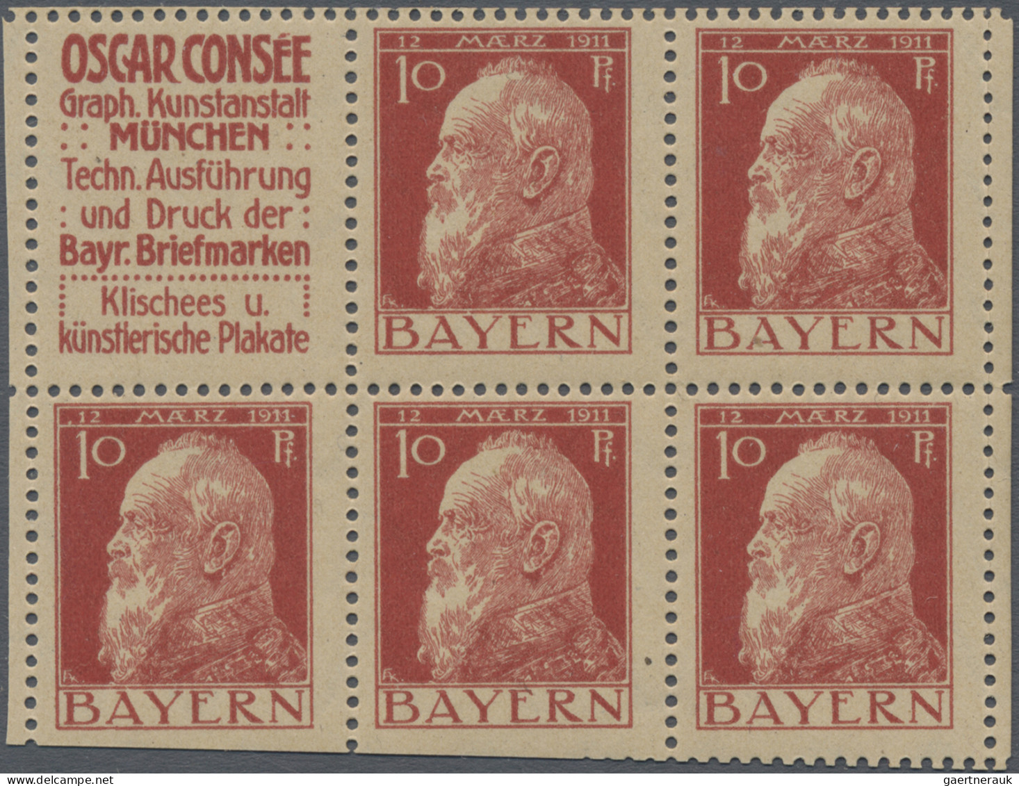 Bayern - Zusammendrucke: 1911/1913, Sammlung Von 24 Zusammendrucken Aus Markenhe - Otros & Sin Clasificación