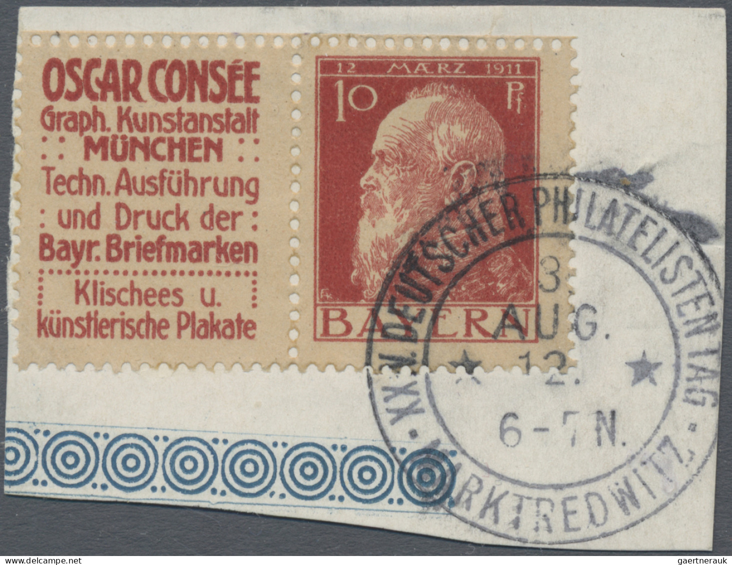 Bayern - Zusammendrucke: 1911/1913, Sammlung Von 24 Zusammendrucken Aus Markenhe - Other & Unclassified