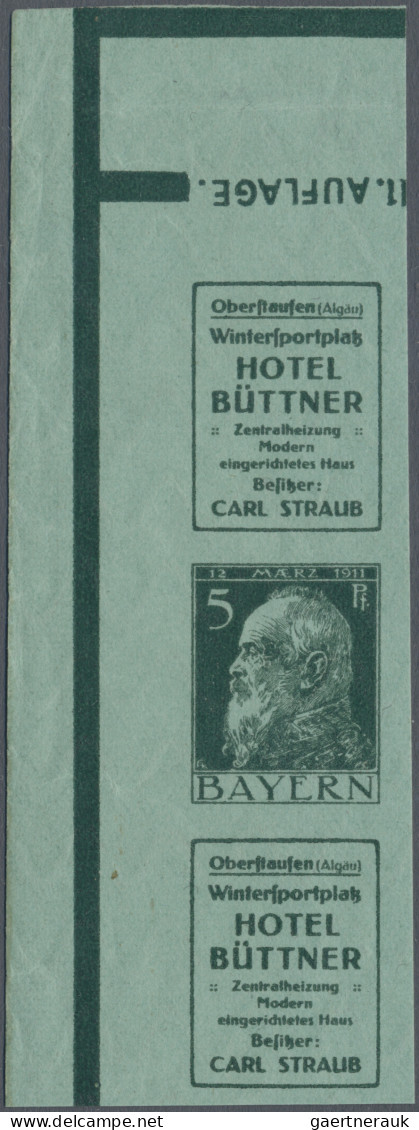 Bayern - Zusammendrucke: 1911/1913, Sammlung von 24 Zusammendrucken aus Markenhe