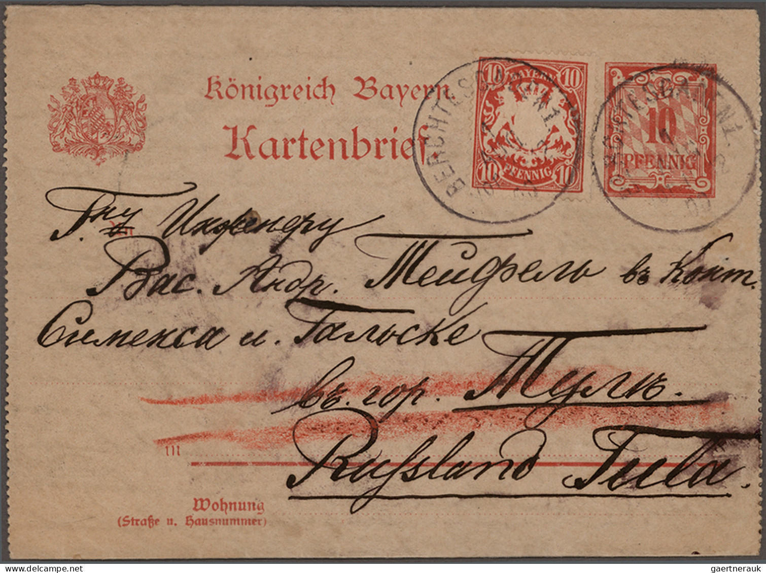 Bayern - Ganzsachen: 1875/1920, Nette Partie Von Ca. 82 Gebrauchten Und Ungebrau - Autres & Non Classés