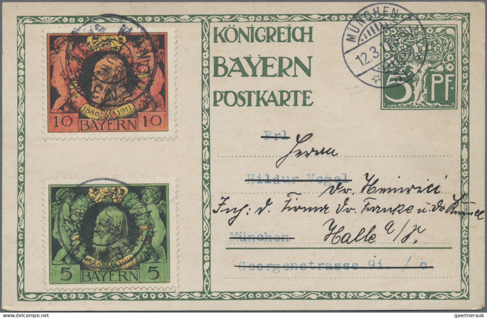 Bayern - Ganzsachen: 1880/1920 (ca.), Umfangreicher Bestand Von Ca. 470 Gebrauch - Autres & Non Classés