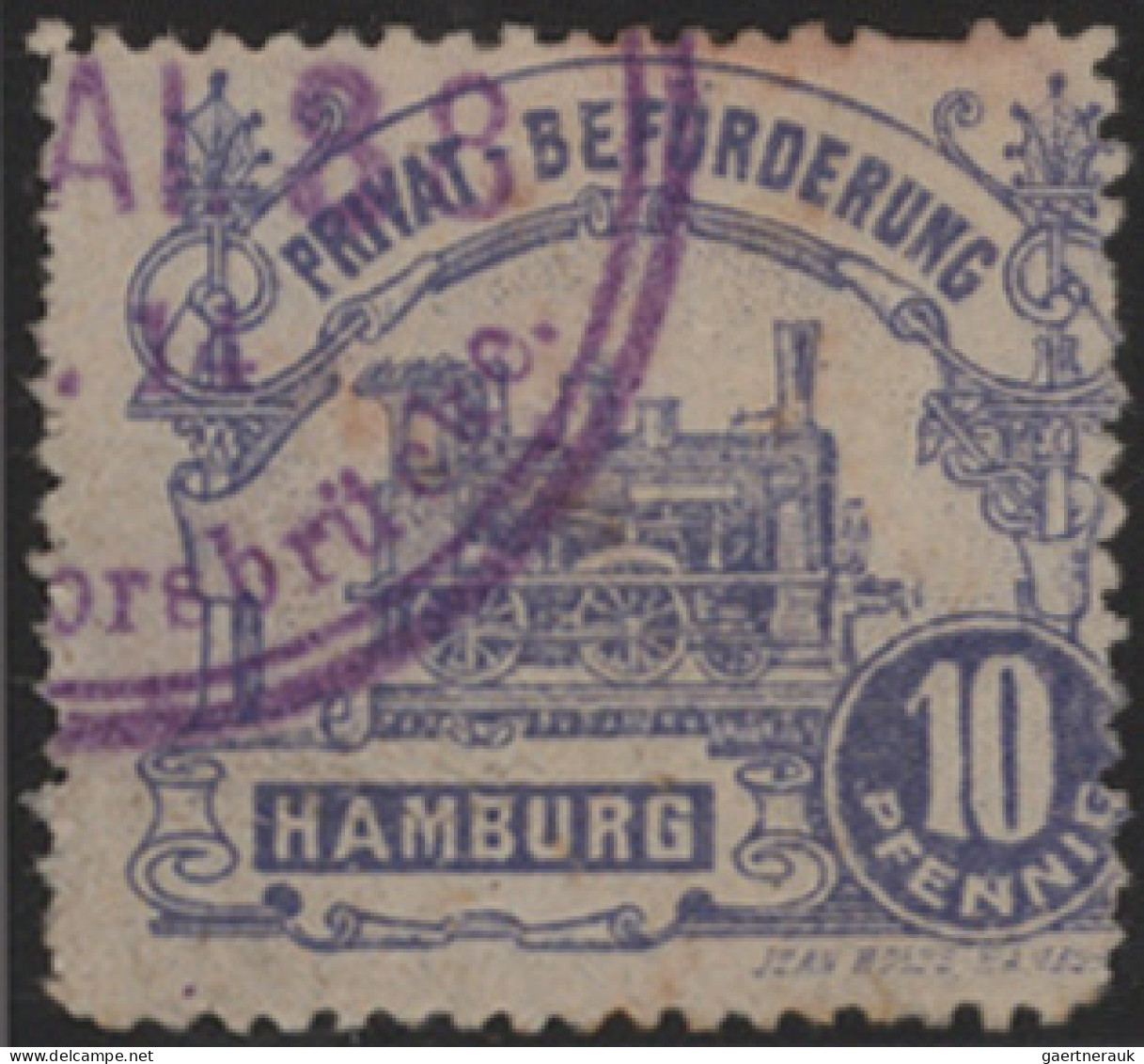 Hamburg - Marken Und Briefe: 1859-1867, Sammlung Auf Albenblättern, Schön Illust - Hambourg