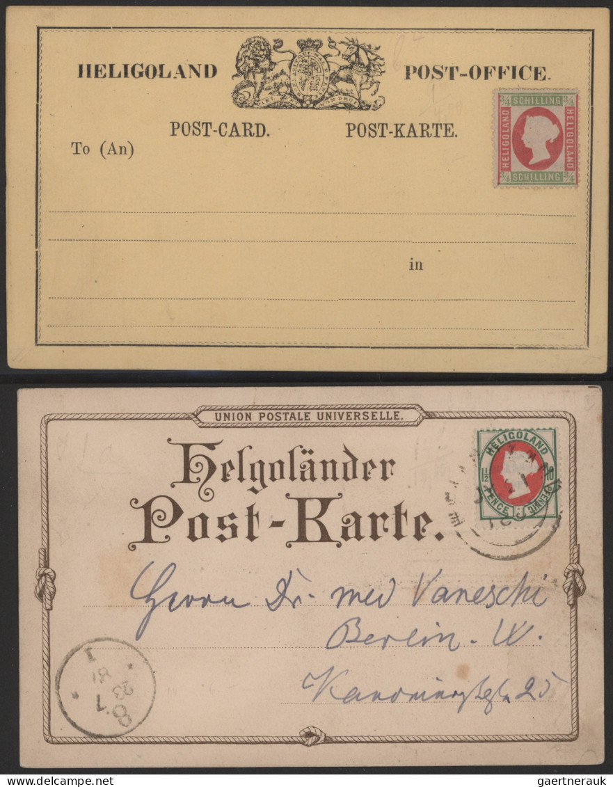 Helgoland - Marken Und Briefe: 1867-1879, Sammlung In Beiden Erhaltungen, Mit Sp - Héligoland