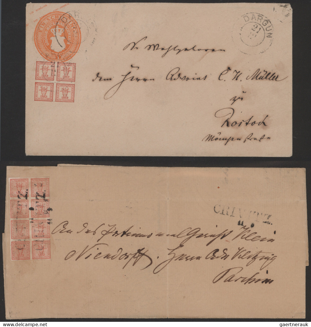 Mecklenburg-Schwerin - Marken Und Briefe: 1856-1867, Sammlung In Beiden Erhaltun - Mecklenbourg-Schwerin