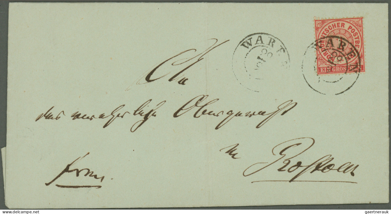 Mecklenburg-Schwerin - Nachverwendete Stempel: 1868/1880 (ca.), Partie Von 53 Br - Mecklenbourg-Schwerin