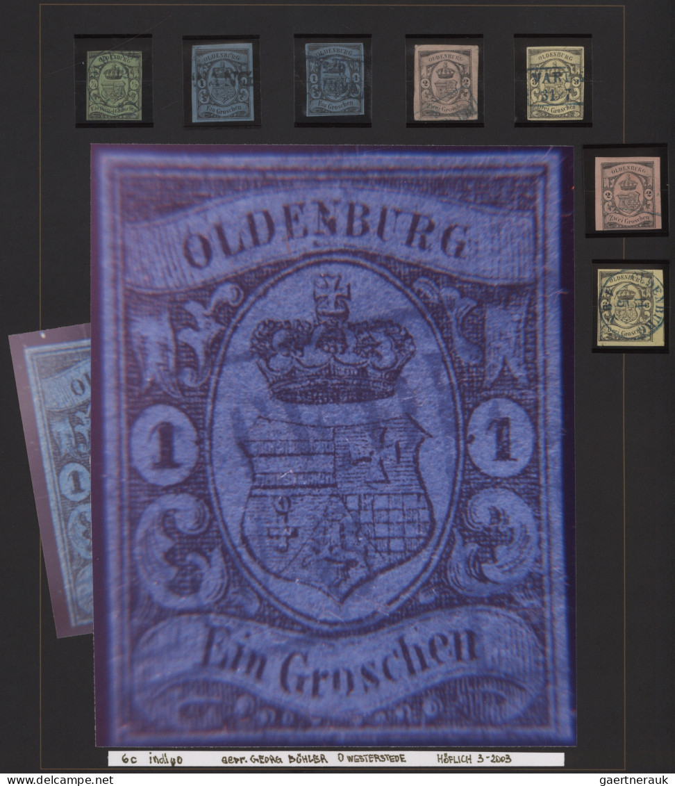 Oldenburg - Marken Und Briefe: 1852-1867, Umfangreiche Sammlung Schön Illustrier - Oldenbourg