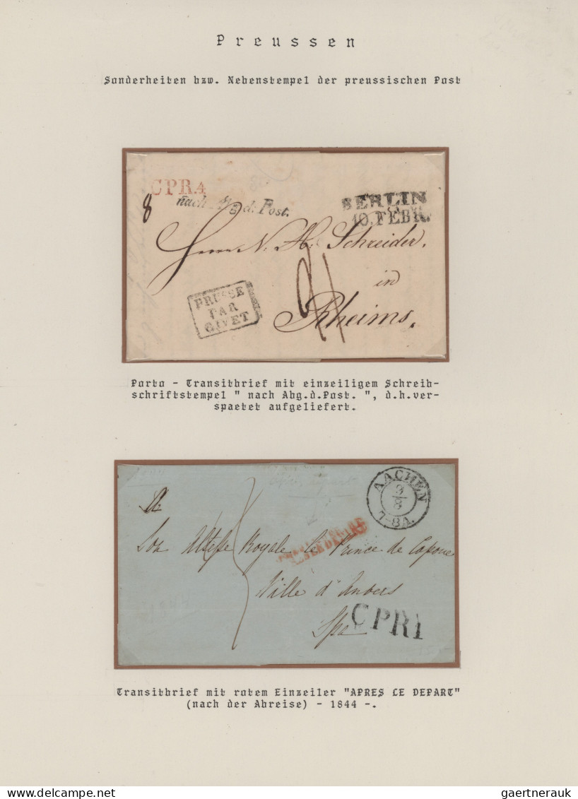 Preußen - Stempel: 1590/1900 (ca.), Vielseitige Sammlung Von Ca. 140 Belegen (Br - Other & Unclassified