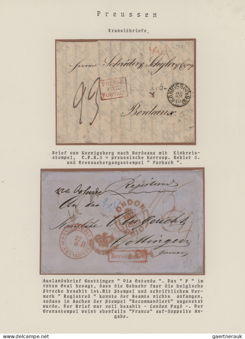 Preußen - Stempel: 1590/1900 (ca.), Vielseitige Sammlung Von Ca. 140 Belegen (Br - Sonstige & Ohne Zuordnung