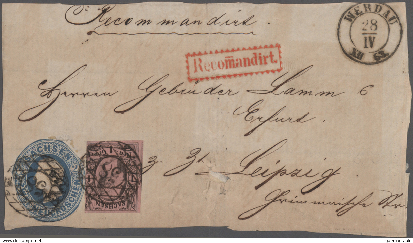 Sachsen - Marken Und Briefe: 1852/1867 (ca): Urbelassene - Selbst Gestaltete Sam - Sachsen