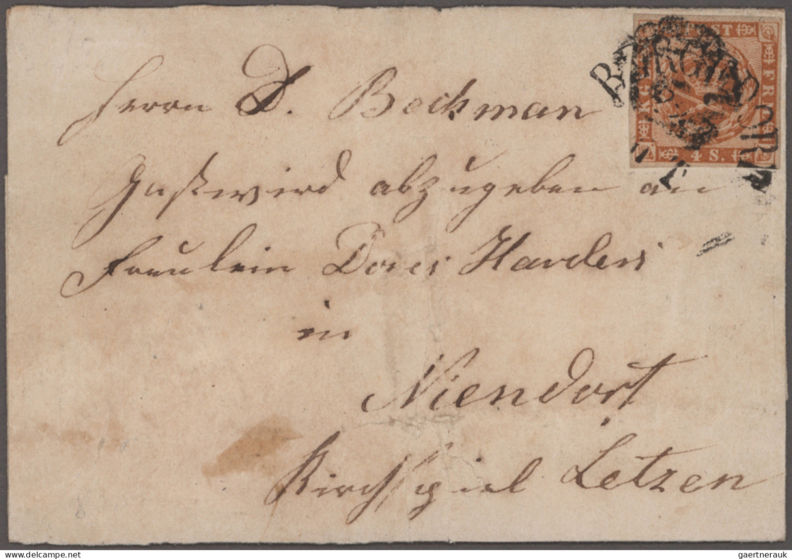 Schleswig-Holstein - Marken Und Briefe: 1855/1866 (ca), Schöne Sammlung Mit Selt - Otros & Sin Clasificación