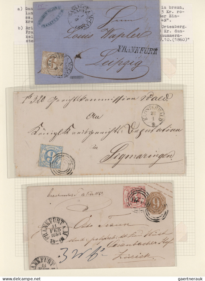 Thurn & Taxis - Marken Und Briefe: 1839/1899 (ca.), Sehr Schöne Selbstgestaltete - Andere & Zonder Classificatie