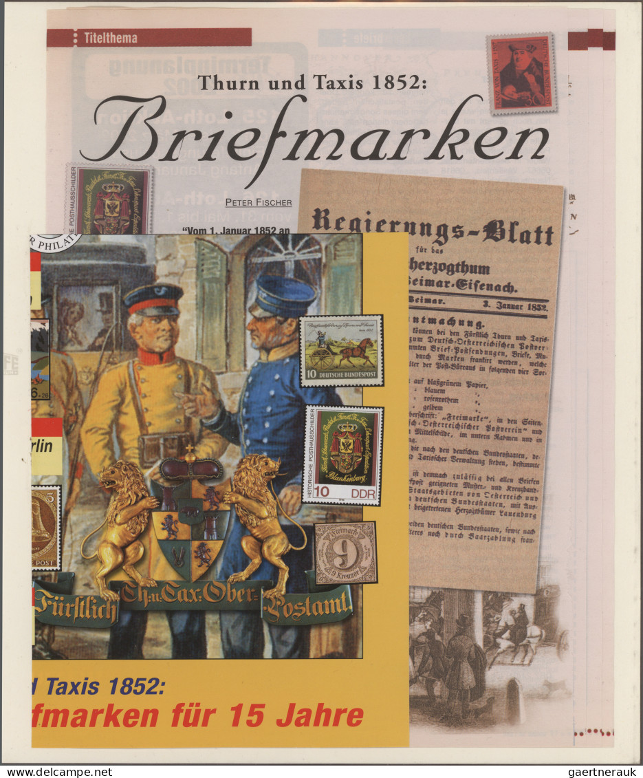 Thurn & Taxis - Marken Und Briefe: 1852-1867, Sammlung Hübsch Illustriert Im Alb - Andere & Zonder Classificatie