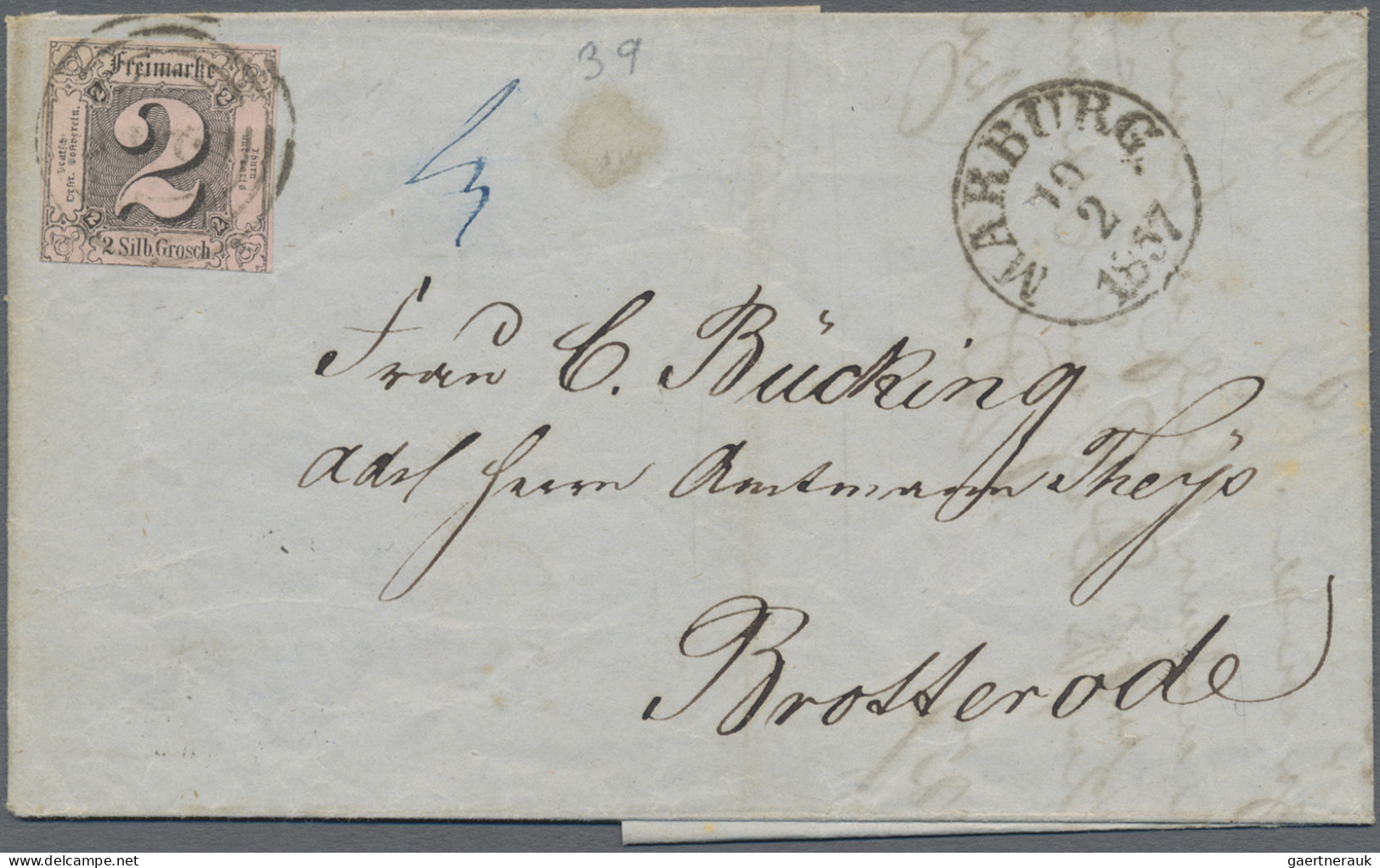 Thurn & Taxis - Marken Und Briefe: 1852-1867, Sammlung Im Ringbinder, Ungebrauch - Autres & Non Classés