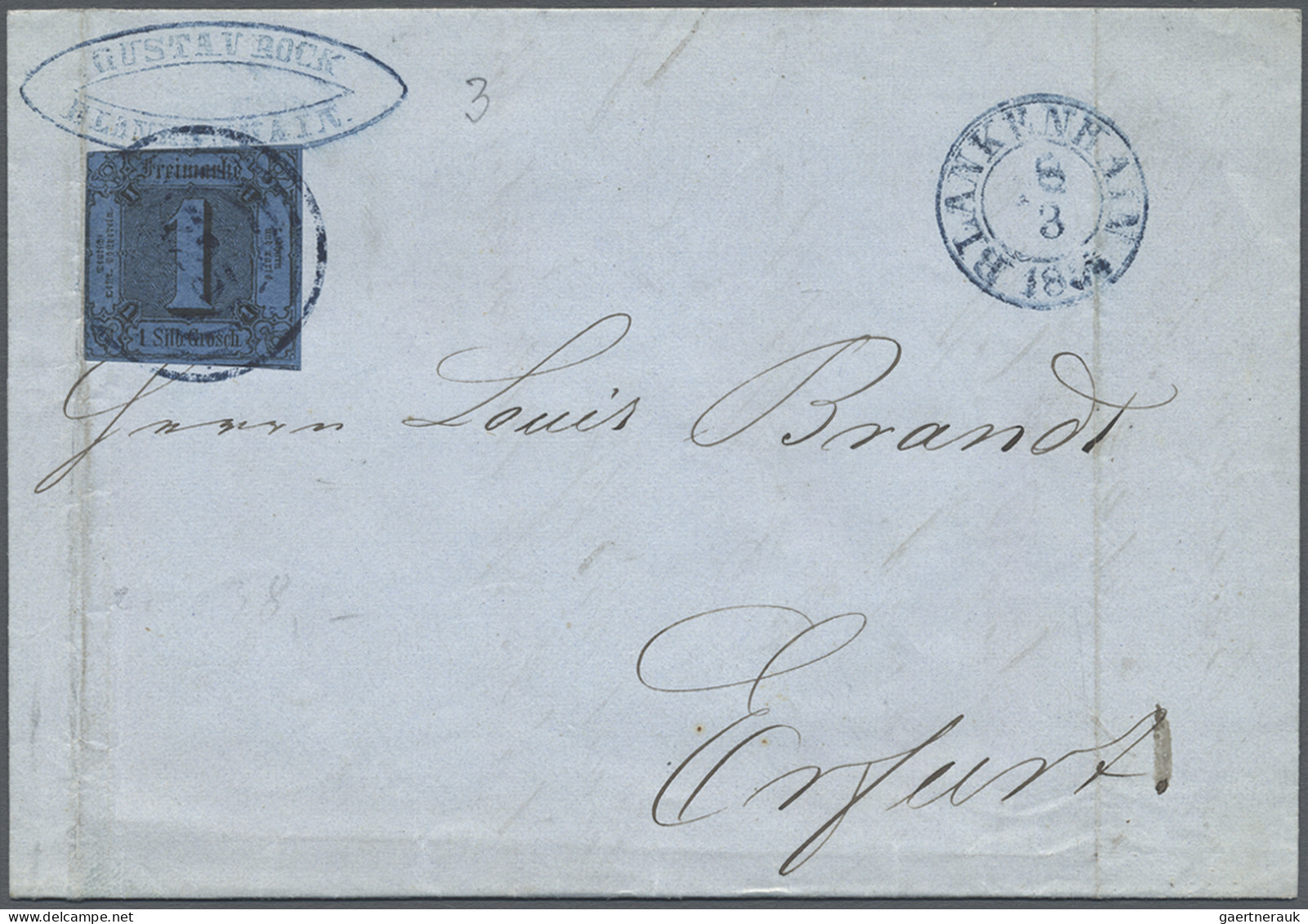 Thurn & Taxis - Marken Und Briefe: 1857/1865, Lot Von 13 Briefen Mit Einzelfrank - Otros & Sin Clasificación
