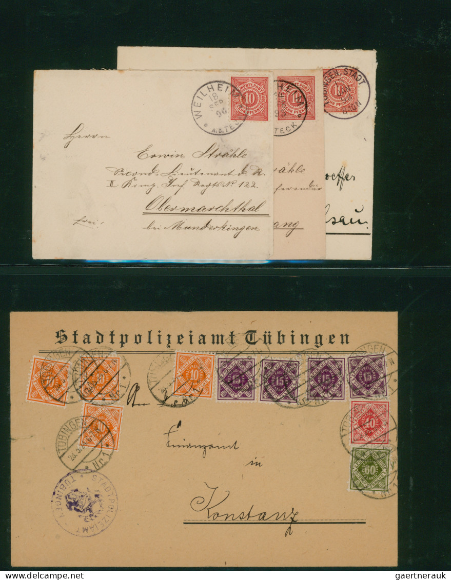 Württemberg - Marken Und Briefe: 1851/1920, Gestempelte Sammlung Auf Lindner-Vor - Sonstige & Ohne Zuordnung