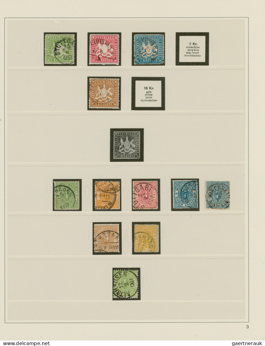 Württemberg - Marken Und Briefe: 1851/1920, Meist Gestempelte Und Teils Ungebrau - Other & Unclassified