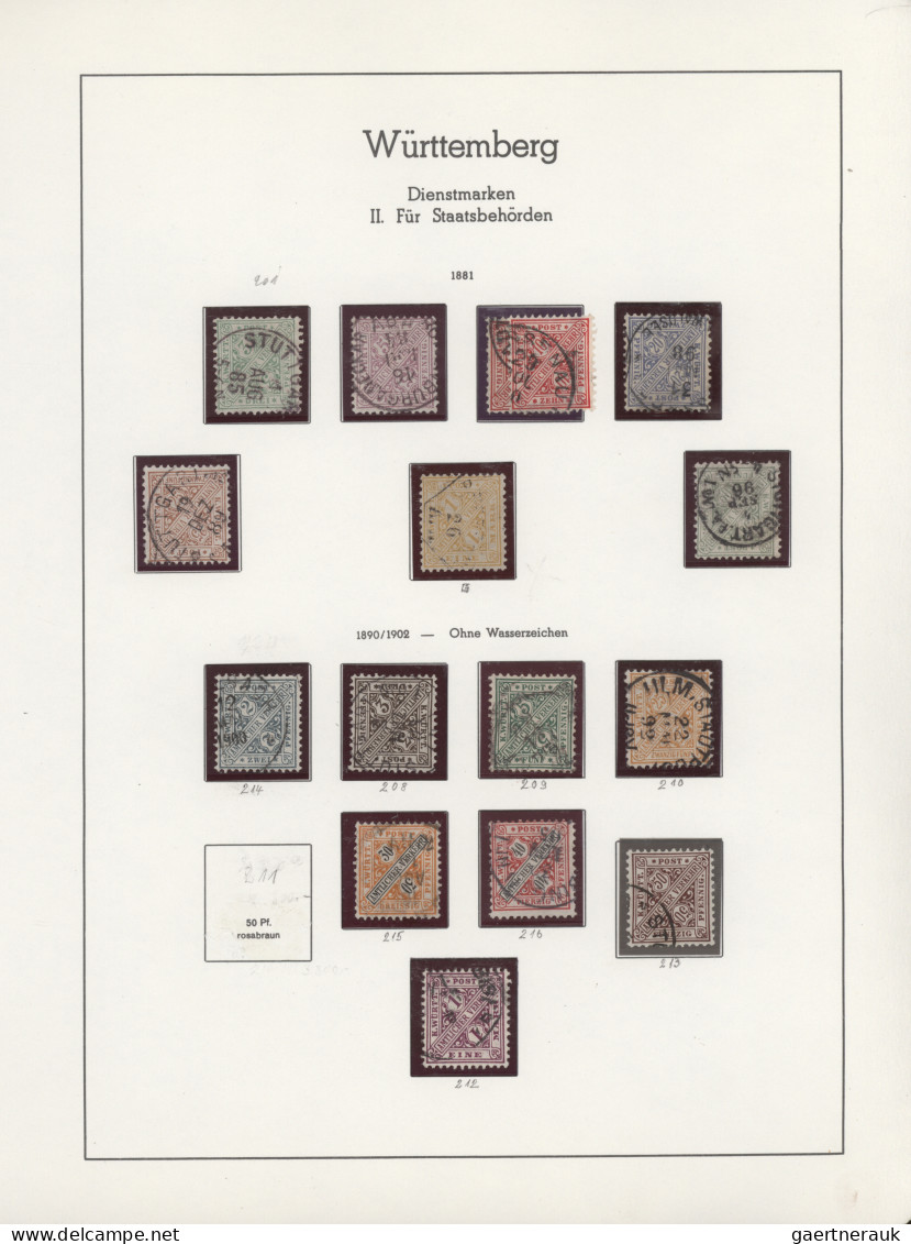 Württemberg - Marken Und Briefe: 1875/1923, Gestempelte Und Ungebrauchte/postfri - Otros & Sin Clasificación