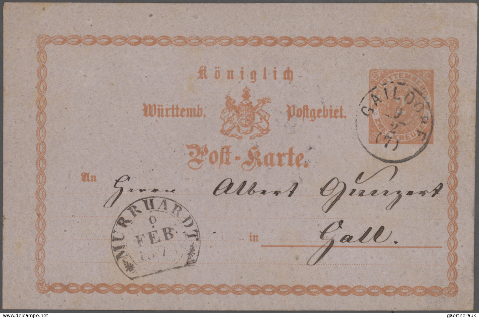 Württemberg - Ganzsachen: 1872/1920 Ca.: Über 500 Ganzsachen Aller Art Inklusive - Other & Unclassified