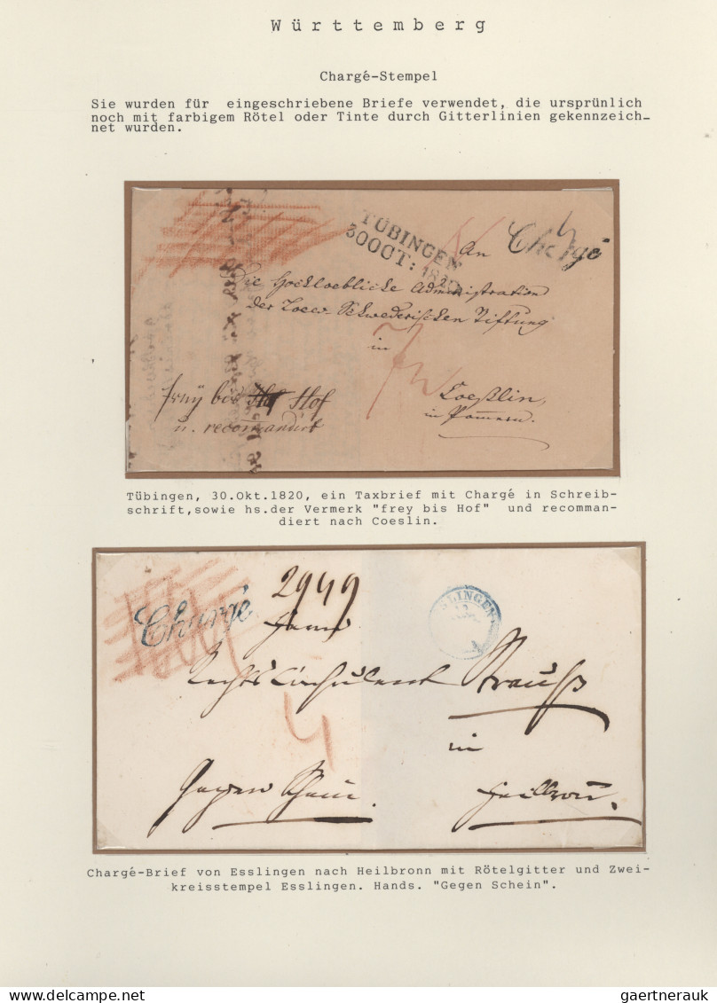 Württemberg - Stempel: 1600/1902, Außergewöhnliche Sammlung Von Ca. 183 Belegen - Otros & Sin Clasificación