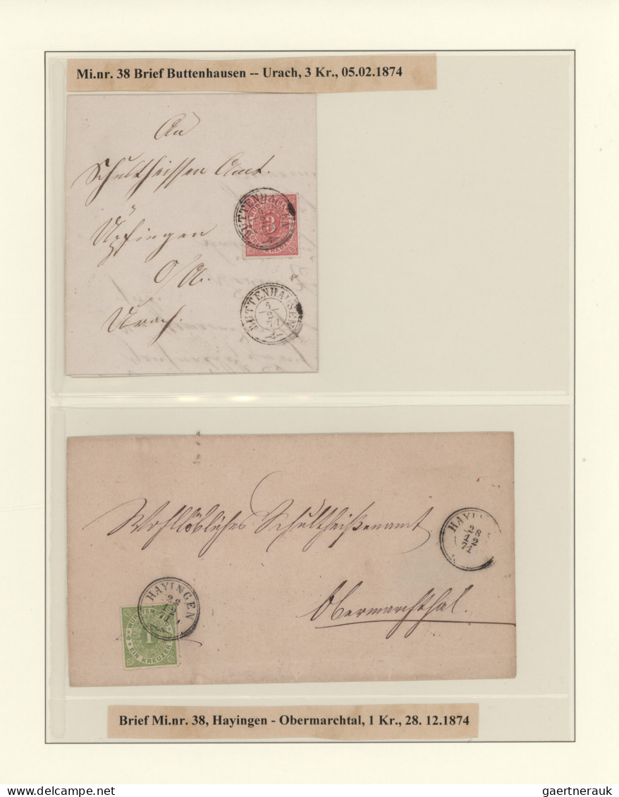 Württemberg - Stempel: 1851/1900 (ca.), Die Poststempel Des Königreichs Württemb - Otros & Sin Clasificación