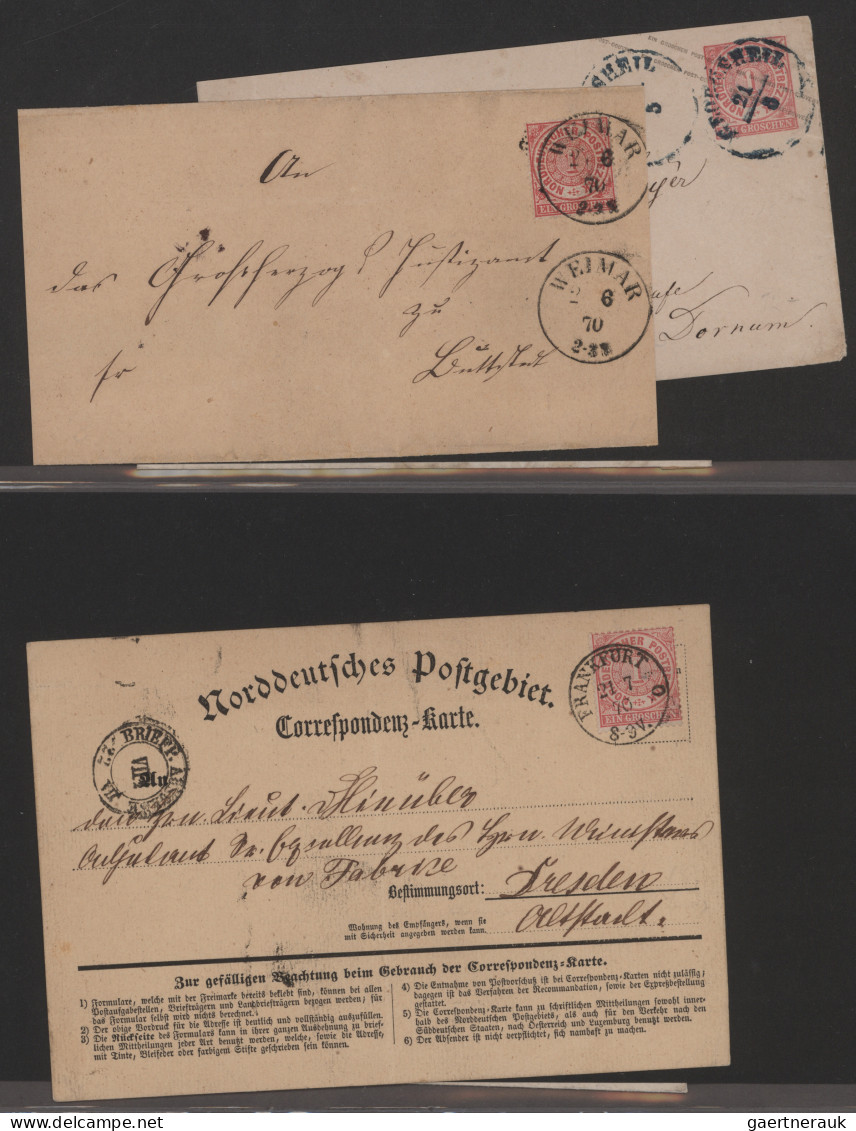 Norddeutscher Bund - Marken Und Briefe: 1868-1871, Sammlung In Beiden Erhaltunge - Sonstige & Ohne Zuordnung