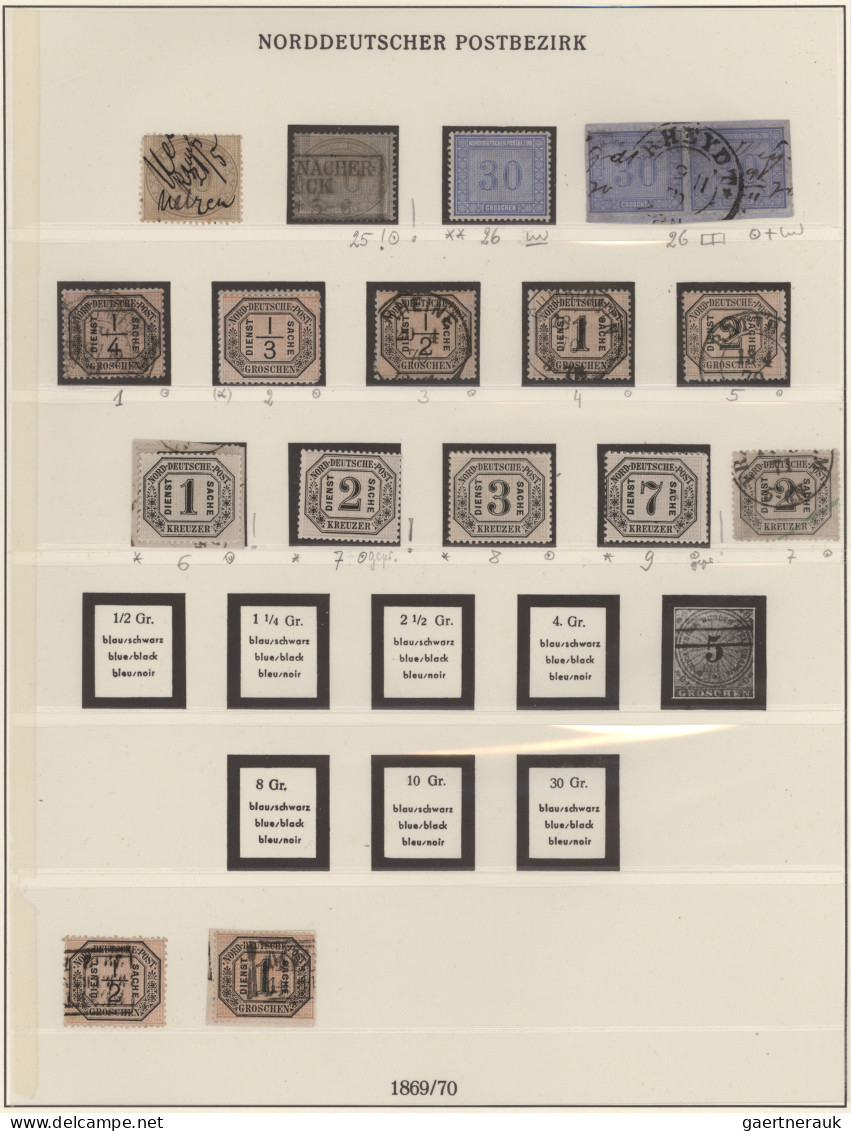 Norddeutscher Bund - Marken Und Briefe: 1868-1871, Sammlung In Beiden Erhaltunge - Other & Unclassified