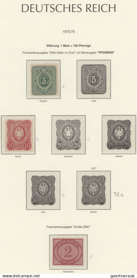 Deutsches Reich: 1871/1919, Außergewöhnliche Postfrische/ungebrauchte Qualitäts- - Collections