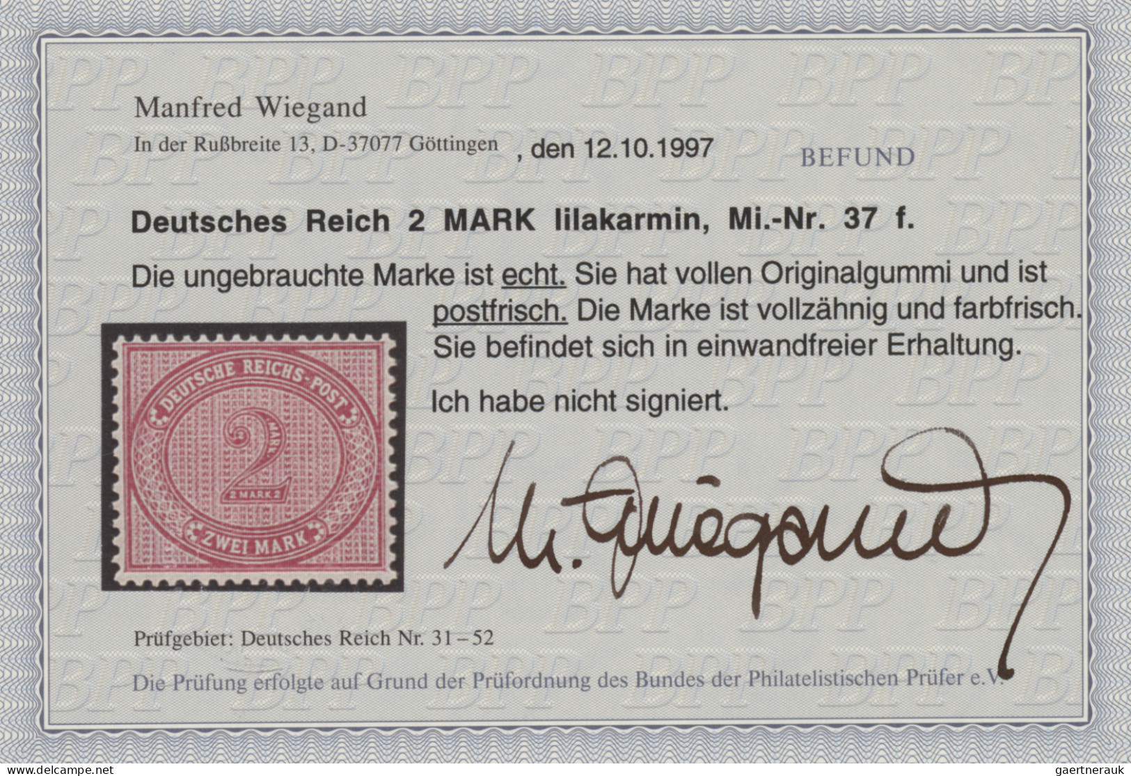 Deutsches Reich: 1871/1919, außergewöhnliche postfrische/ungebrauchte Qualitäts-