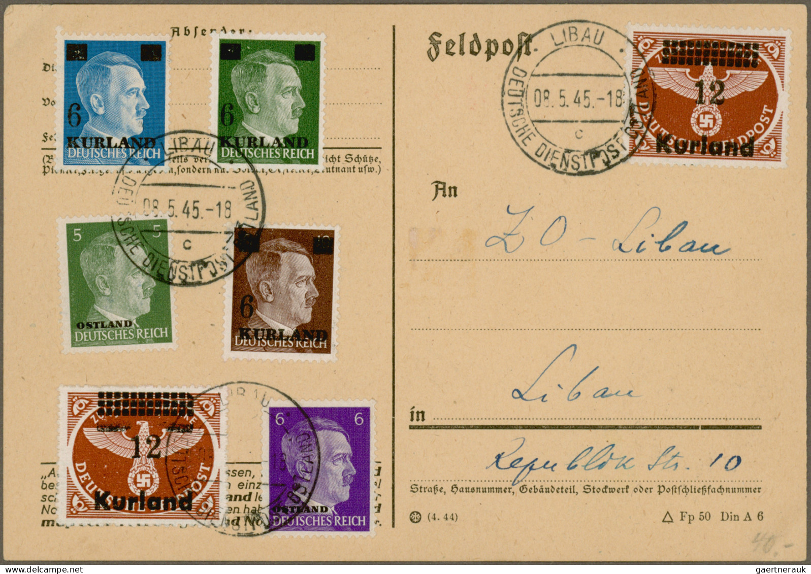 Deutsches Reich: 1900/1945 (ca.), Beachtlicher Posten Von über 150 Belegen, Dabe - Verzamelingen