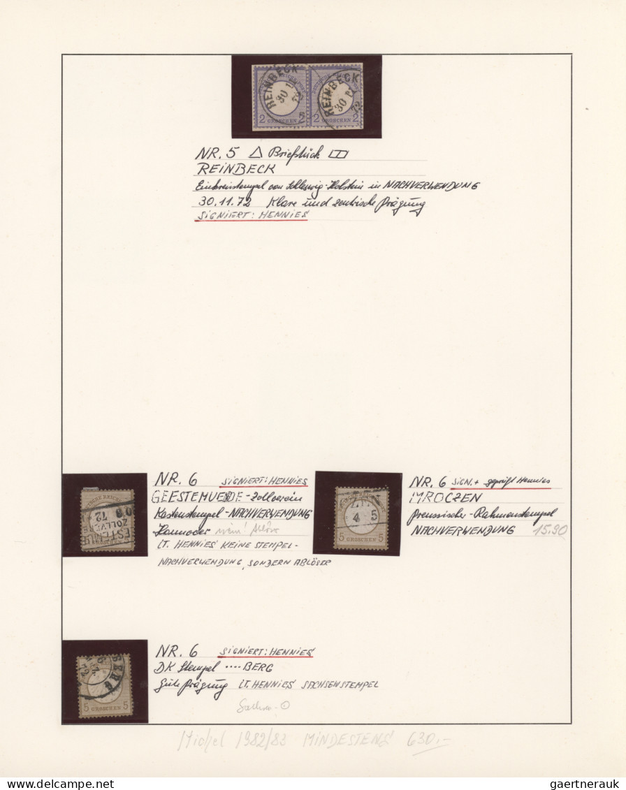 Deutsches Reich: 1872-1919 Interessante Sammlung Von Gestempelten Marken Auf Sel - Sammlungen