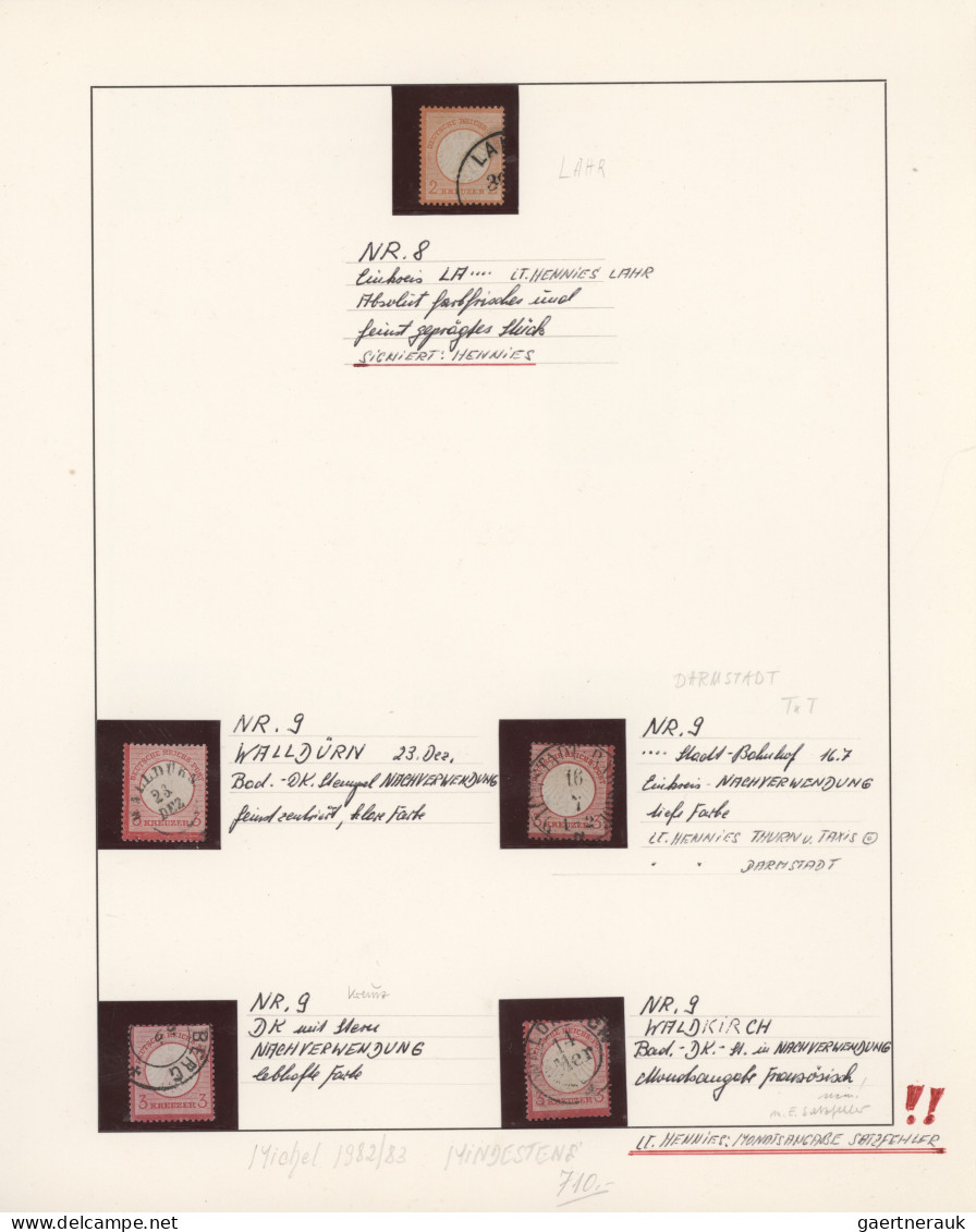 Deutsches Reich: 1872-1919 Interessante Sammlung Von Gestempelten Marken Auf Sel - Collections