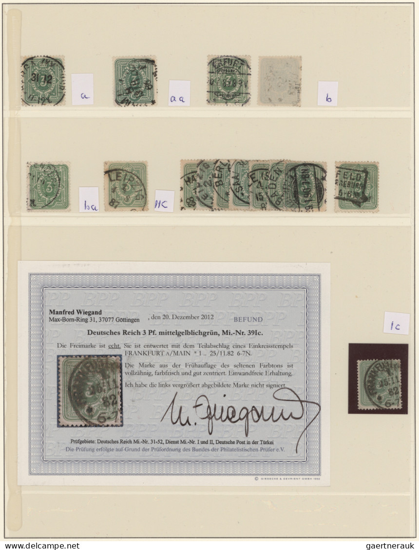 Deutsches Reich: 1875/1900, Spezialisierter Sammlungsposten Von Ca. 500 Gestempe - Colecciones