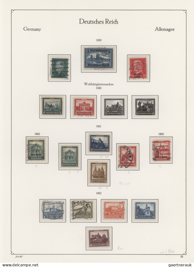 Deutsches Reich: 1872/1945, umfangreiche gestempelte und ungebrauchte Sammlung i