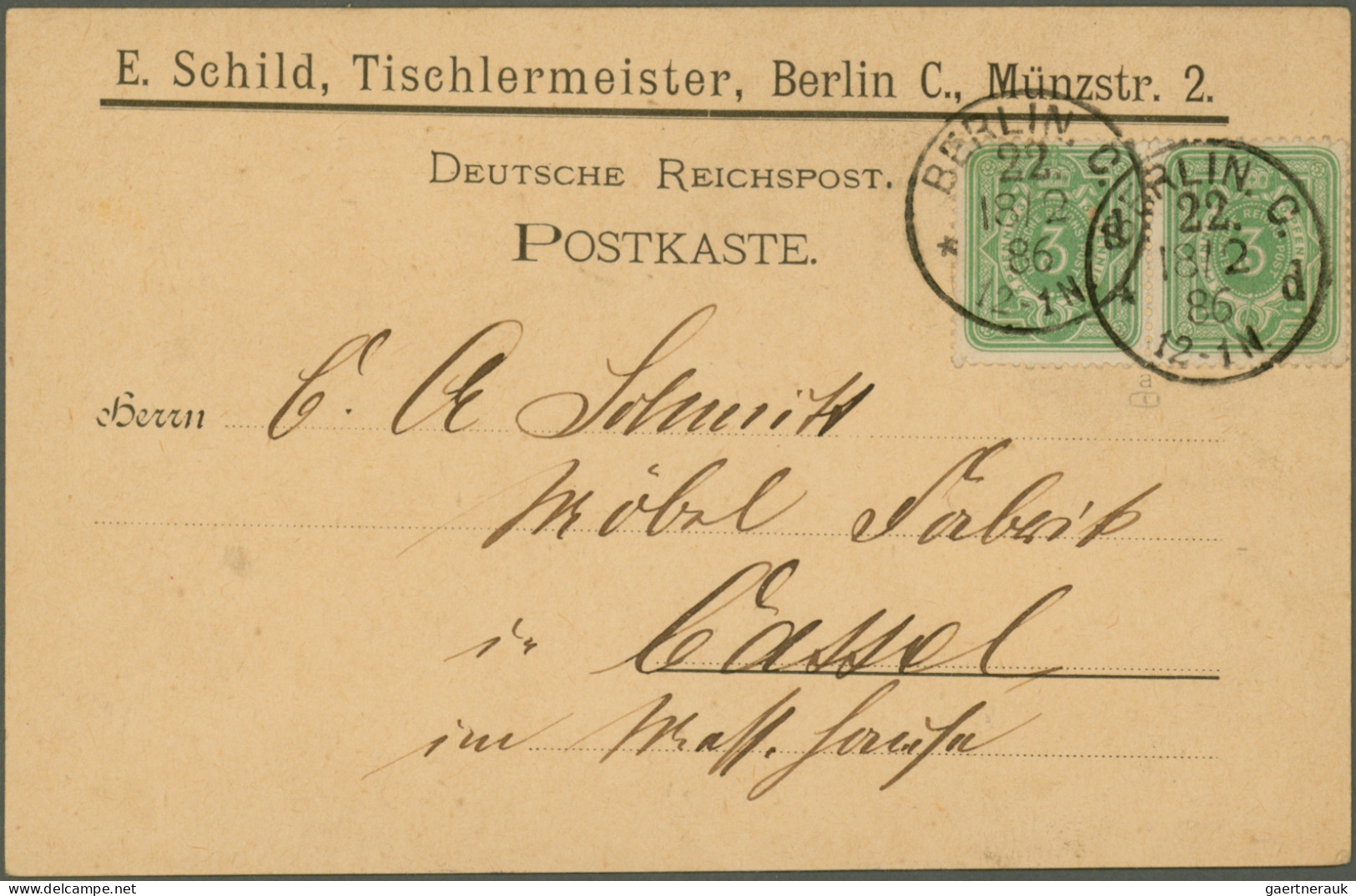 Deutsches Reich: 1880/1918 (ca.), Vielseitige Partie Von über 200 Briefen, Karte - Colecciones