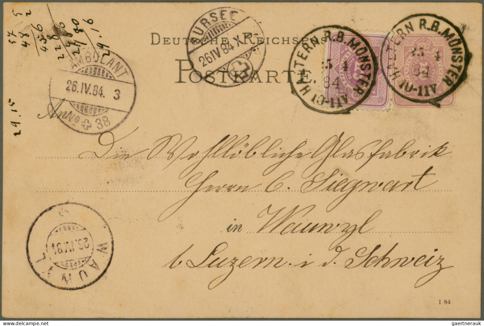 Deutsches Reich: 1880/1918 (ca.), Vielseitige Partie Von über 200 Briefen, Karte - Sammlungen