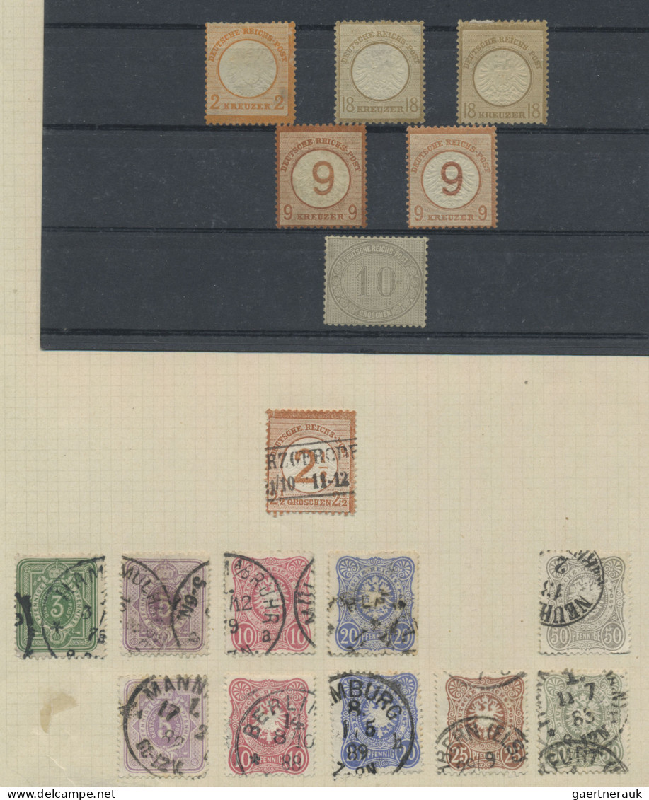 Deutsches Reich: 1872/1923 (ca.), Schöne Grundstocksammlung In Allen Erhaltungen - Colecciones