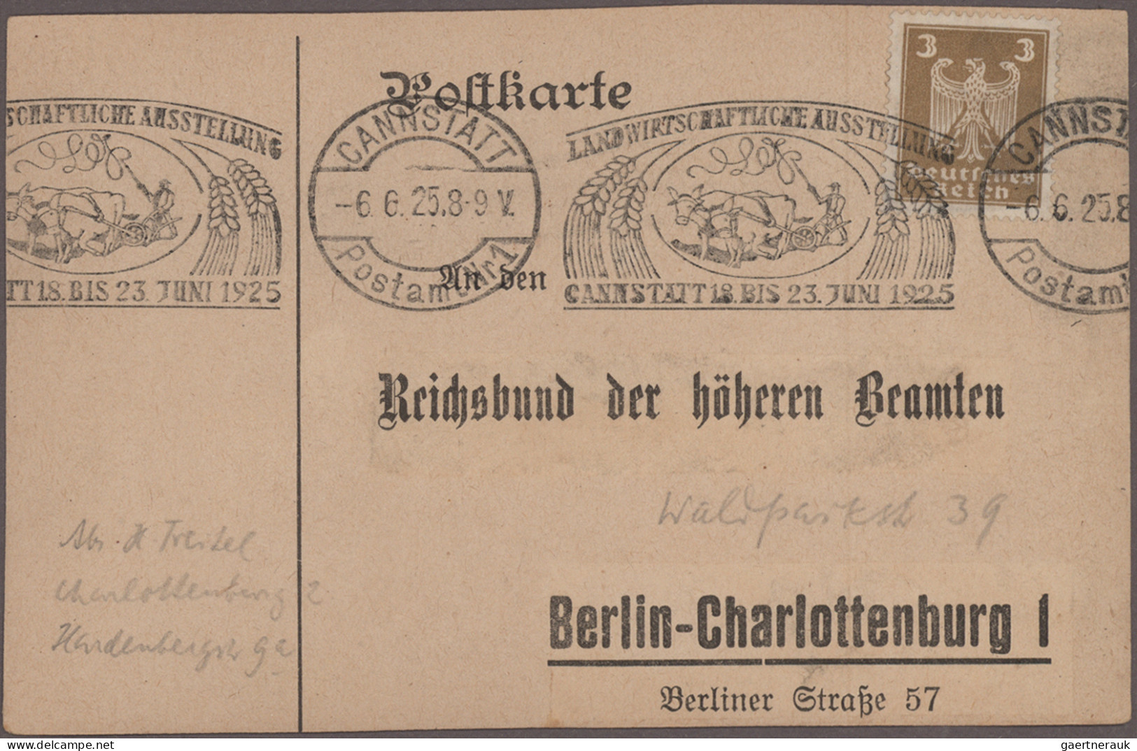 Deutsches Reich: 1874/1944, umfangreiche Partie von ca. 560 Briefen und Karten m