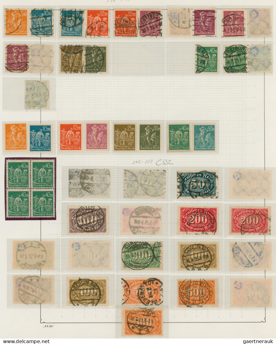 Deutsches Reich: 1872/1945, gestempelte und ungebrauchte/postfrische Sammlung im