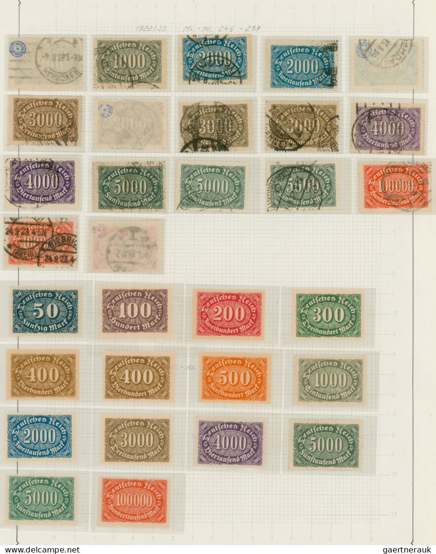 Deutsches Reich: 1872/1945, gestempelte und ungebrauchte/postfrische Sammlung im