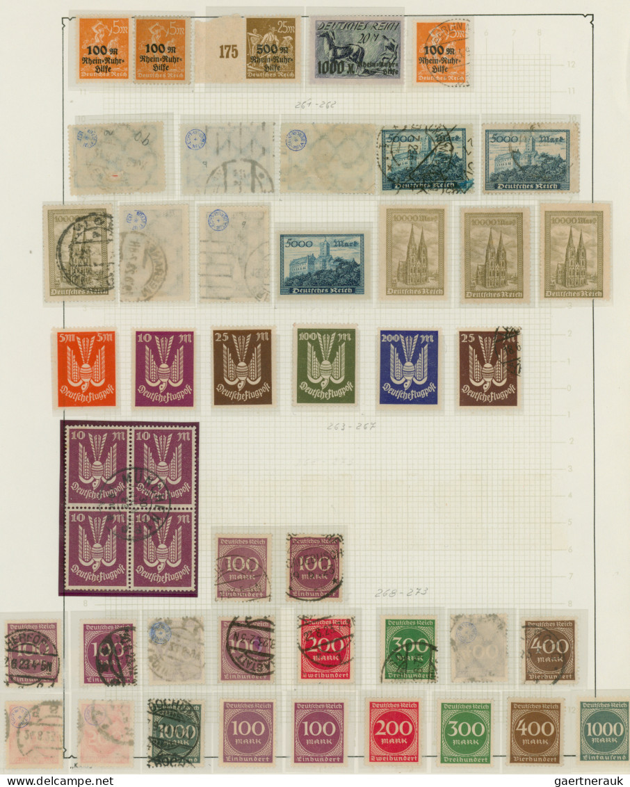 Deutsches Reich: 1872/1945, gestempelte und ungebrauchte/postfrische Sammlung im